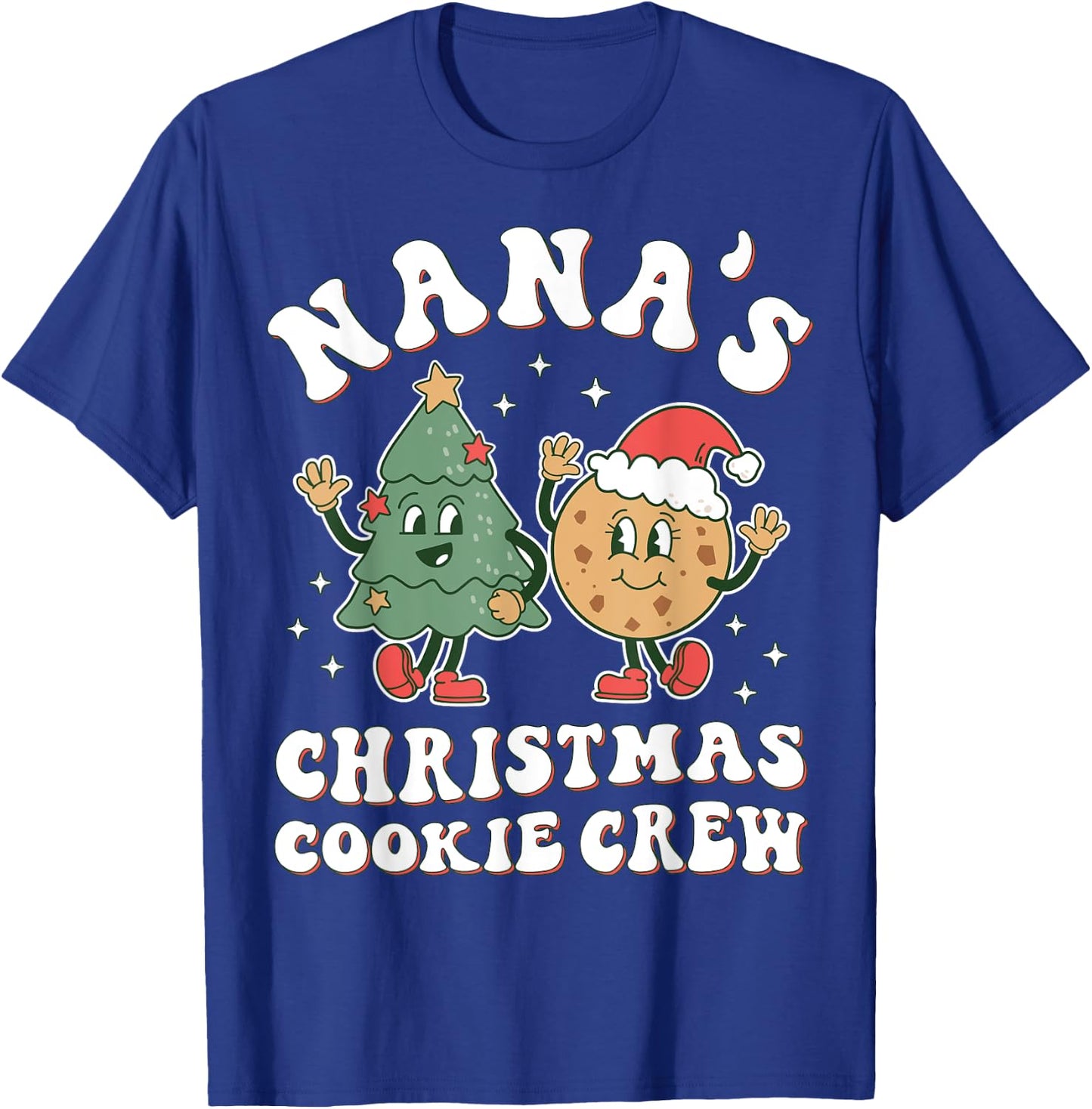 Nana’s Christmas Cookie Crew | Taste Tester Baker Taster Kid T-Shirt - T-Shirt | Royal