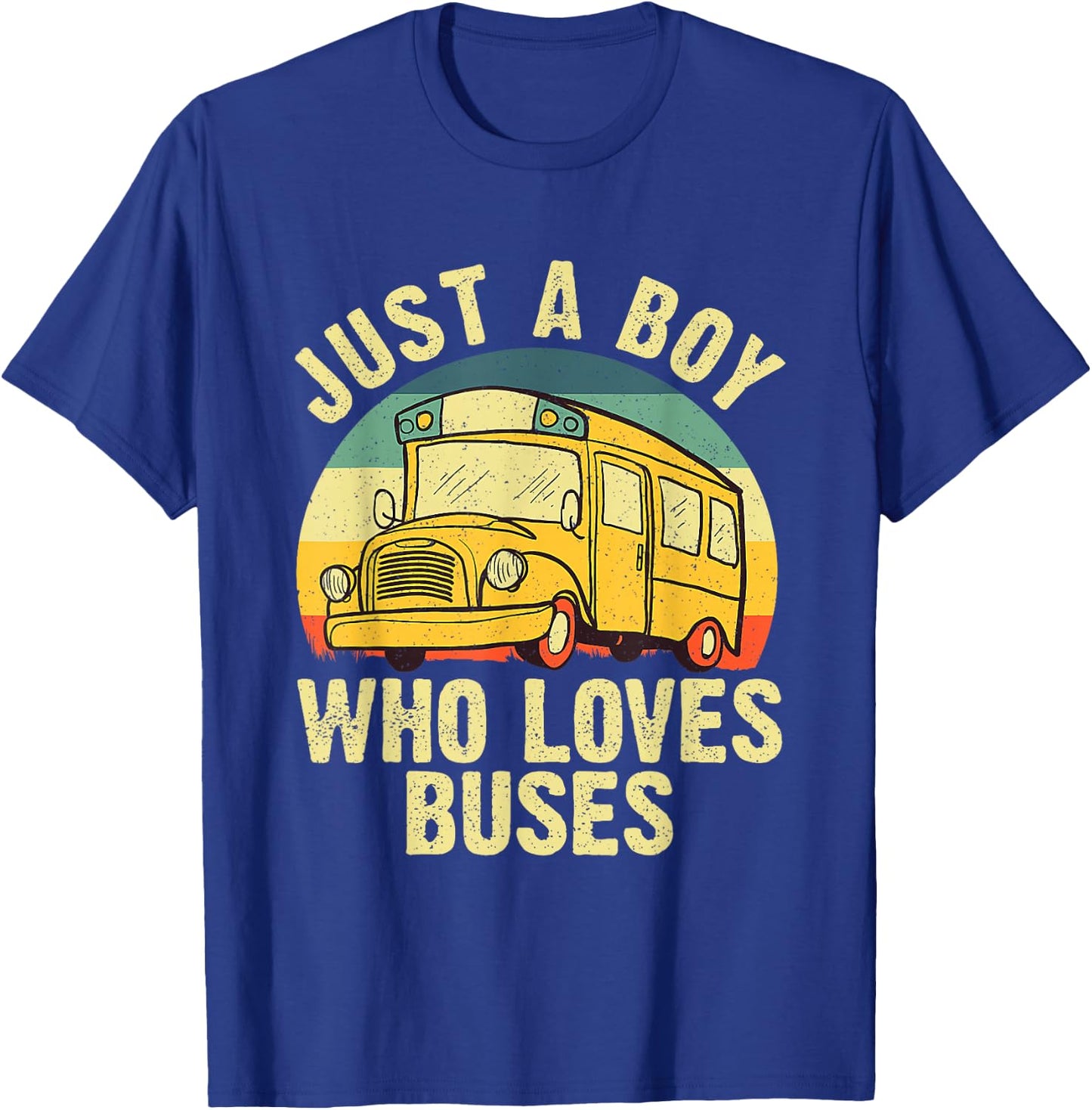 Best School Bus For Boys Kids Toddler Yellow Bus Lover Buses T-Shirt - T-Shirt | Royal