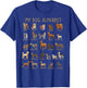 Types Of Dogs Alphabet - Dog Identification - A-Z ABC T-Shirt - T-Shirt | Royal
