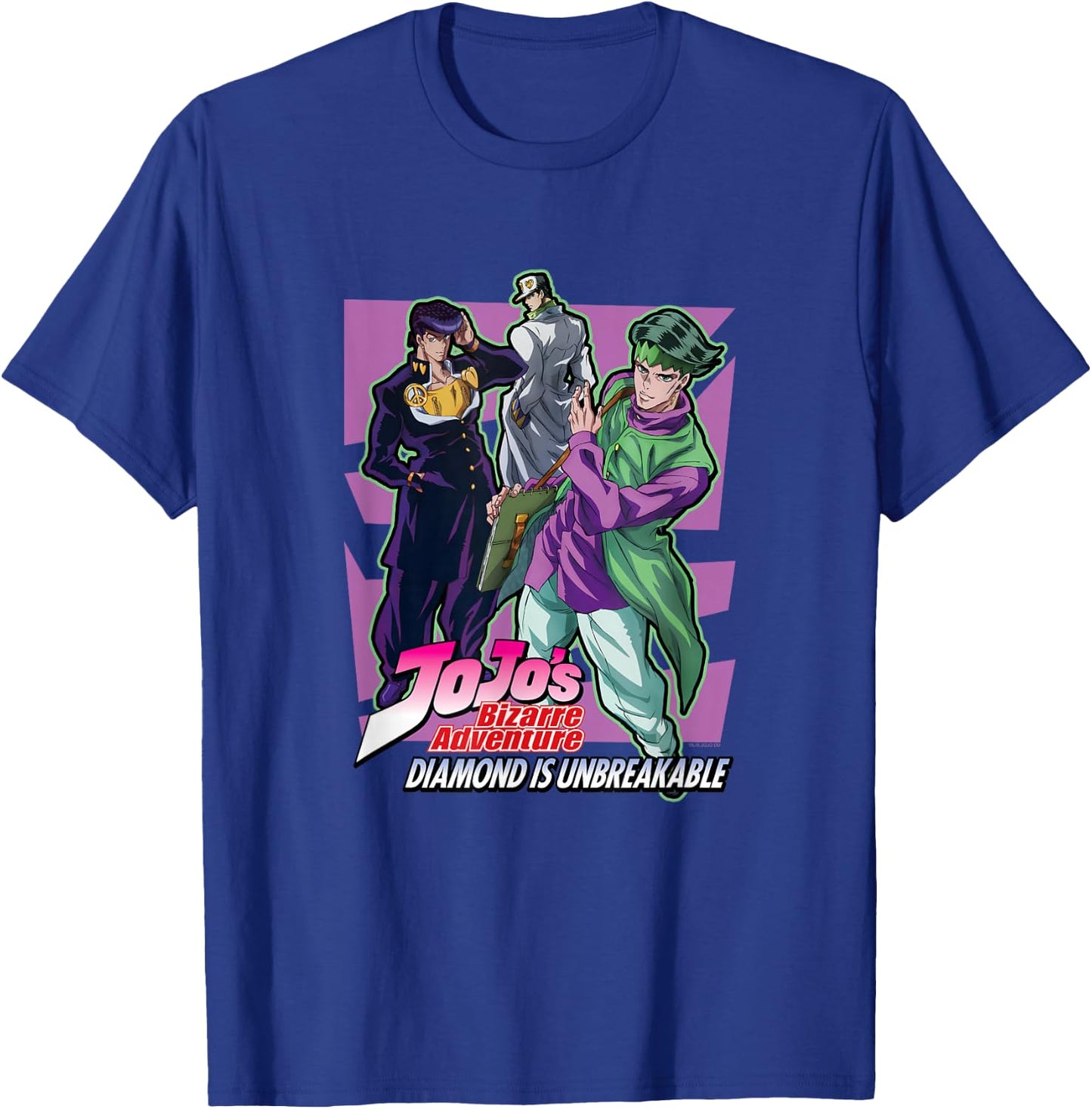 JoJo Diamond is Unbreakable Group Pose Josuke Rohan & Jotaro T-Shirt - T-Shirt | Royal