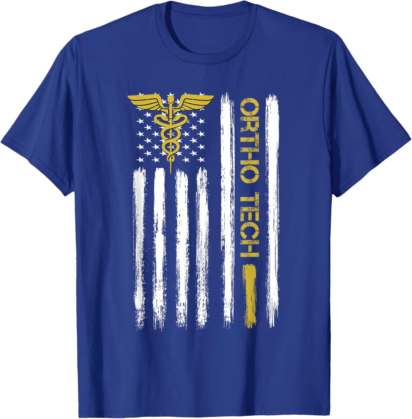 Orthopedic Technician Technologists American Flag Ortho Tech Men T-Shirt - T-Shirt | Royal