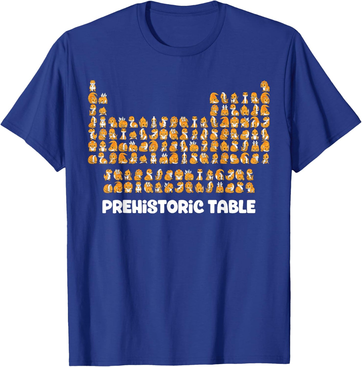 Periodic Table Shirt Chemistry Dinosaur Prehistoric Chemist T-Shirt - T-Shirt | Royal
