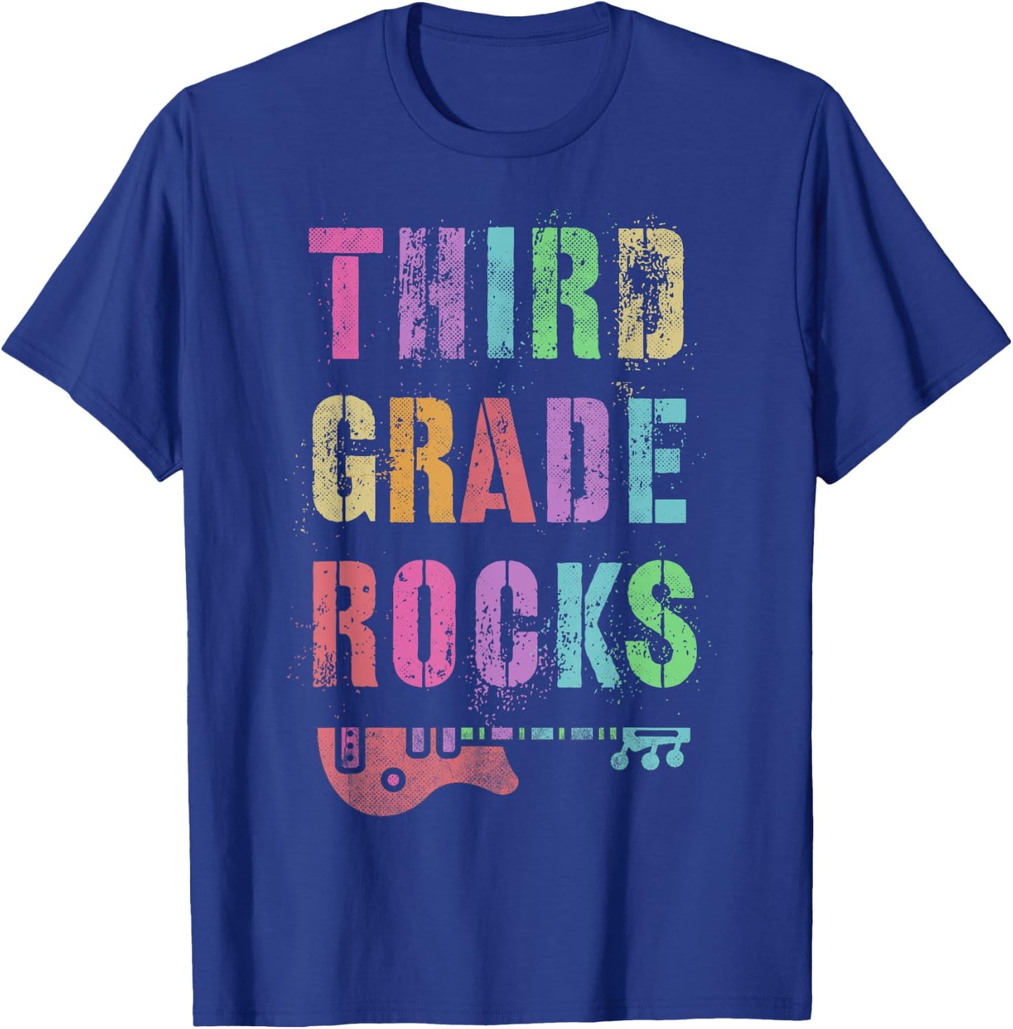 3rd GRADE ROCKS Teacher Rockstar Team THIRD Grader Is My Jam Men Women Kids T-Shirt - T-Shirt | Royal
