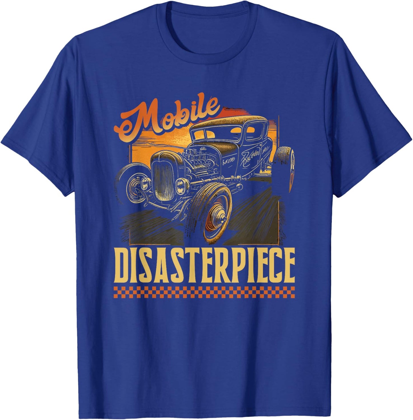 Hot Rod Rusty Car, Mobile Disasterpiece, Vintage Rat Rod T-Shirt - T-Shirt | Royal
