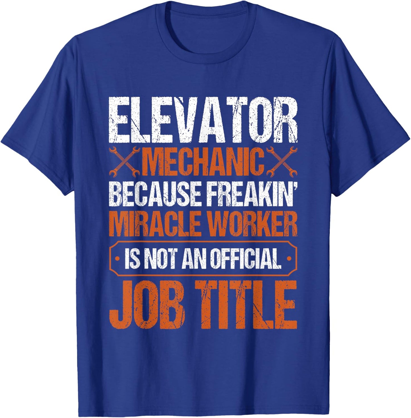 Elevator Mechanic Work Uniform Technician T-Shirt - T-Shirt | Royal