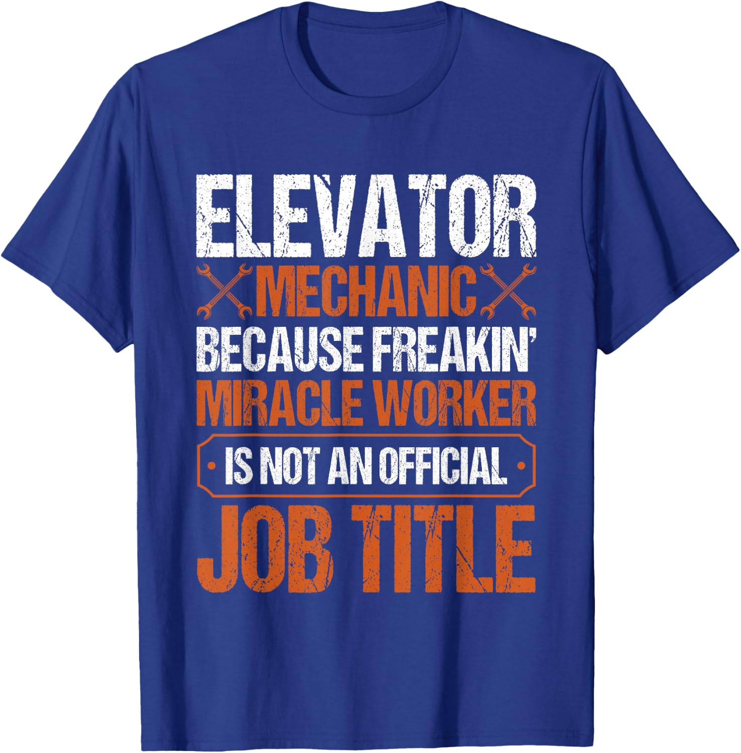 Elevator Mechanic Work Uniform Technician T-Shirt - T-Shirt | Royal