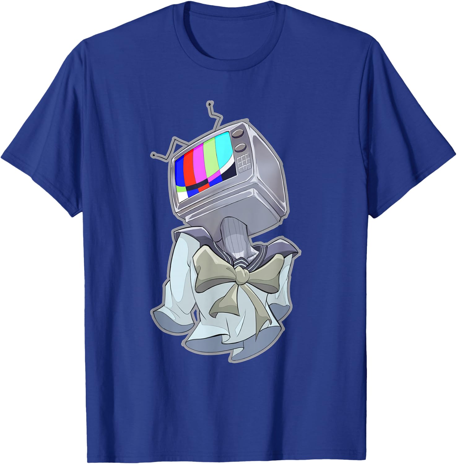 Weirdcore Shirt TV Man Head Surreal Dreamcore Aesthetic T-Shirt - T-Shirt | Royal