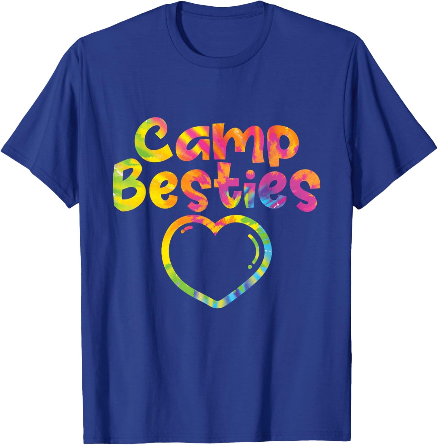 Camp Besties - Tie Dye Buddy Matching Best Friend Frienship T-Shirt - T-Shirt | Royal