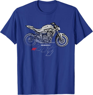 Ridezza SuperGP FZ07 MT07 Motorcyclist T-Shirt - T-Shirt | Royal