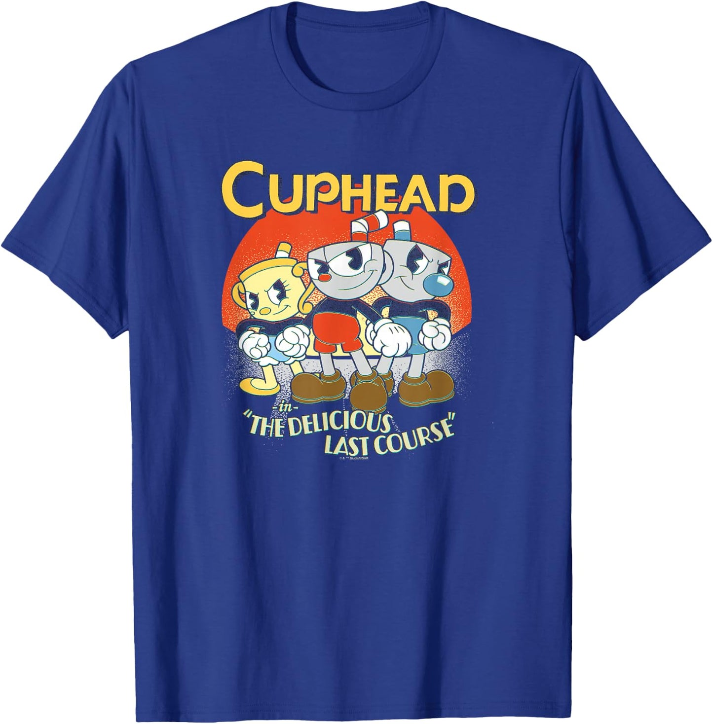 Cuphead: The Delicious Last Course Group Poster T-Shirt - T-Shirt | Royal