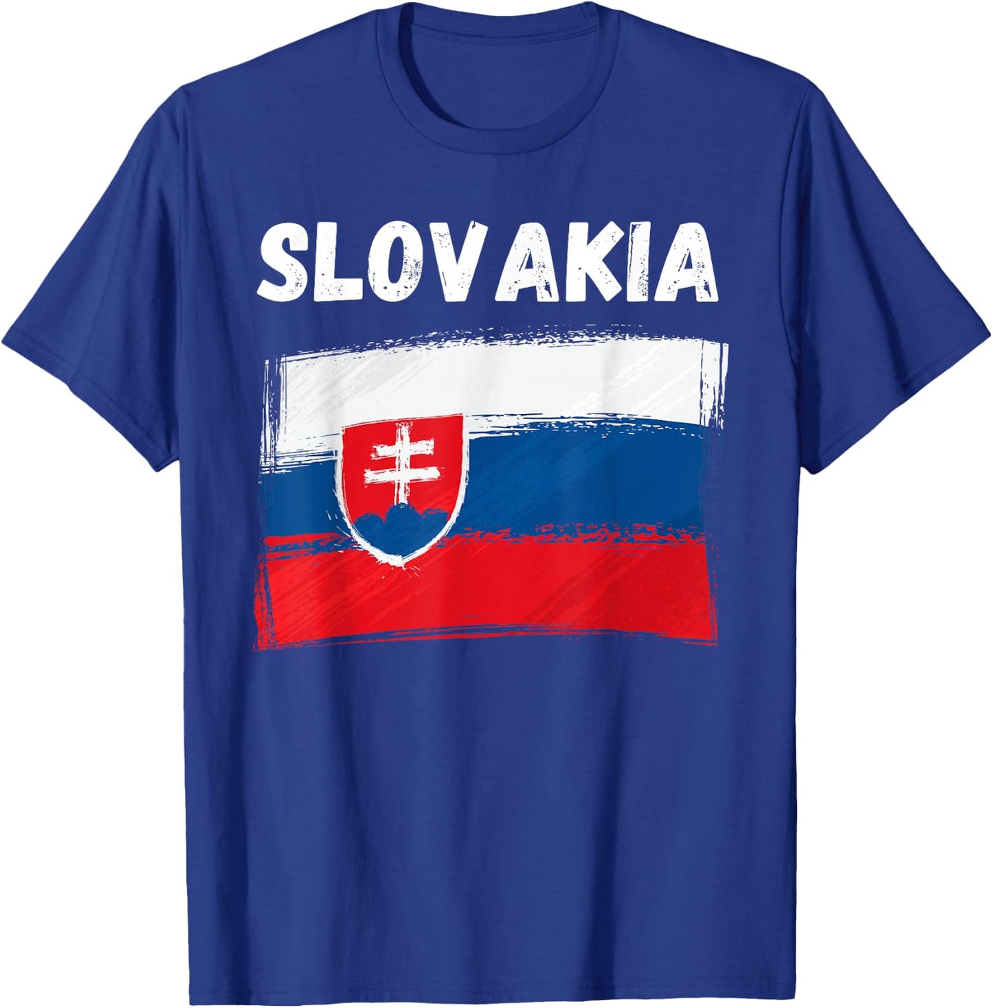 Slovakia Flag Holiday Vintage Grunge Slovak Flag T-Shirt - T-Shirt | Royal