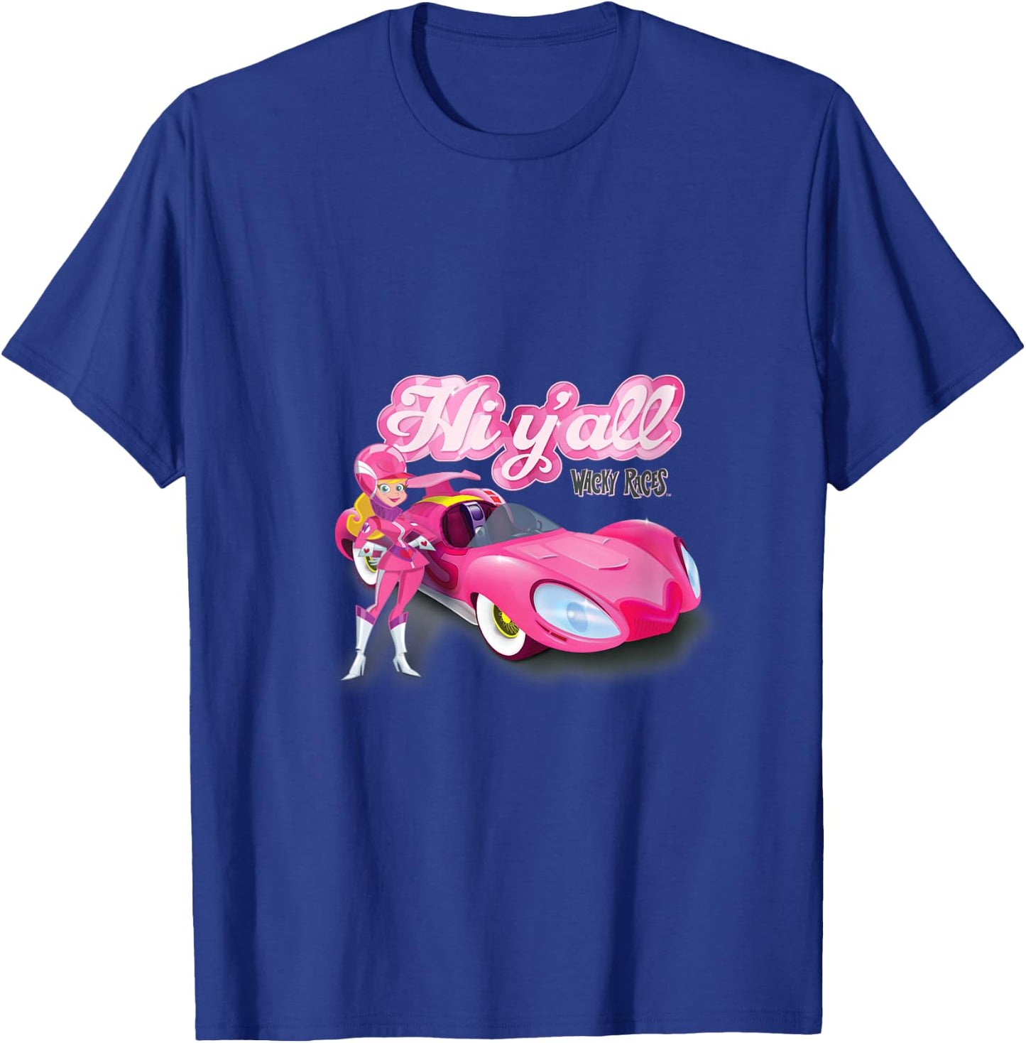 Wacky Races Penelope Pitstop Hi Y'all V-Neck T-Shirt - T-Shirt | Royal