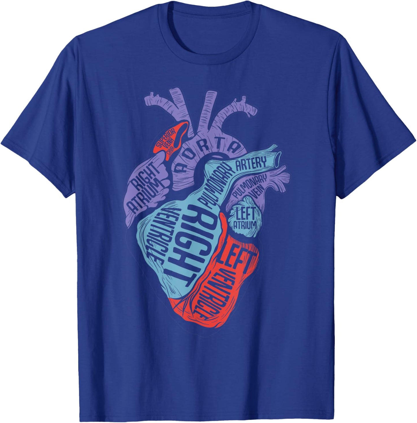 Heart Specialist Anatomy Doctor Medical Biology T-Shirt - T-Shirt | Royal