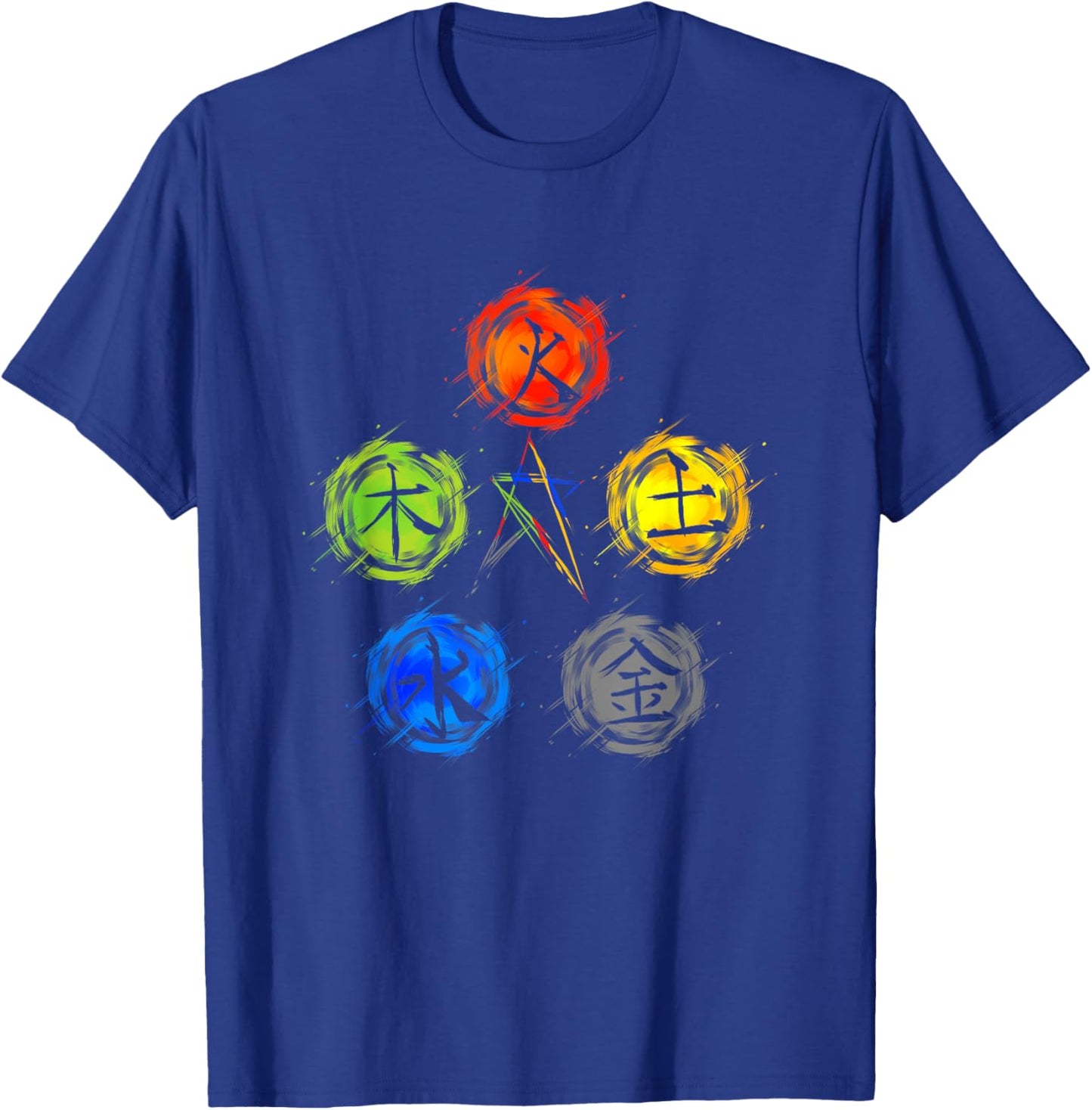 Qigong Five Elements Balance Tai Chi T-Shirt - T-Shirt | Royal