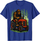 Funny Bigfoot Farmer Tractor Farming Farm Men Boys T-Shirt - T-Shirt | Royal