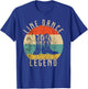 Line Dance Legend Cowboy Boots Retro Vintage Sunset T-Shirt - T-Shirt | Royal