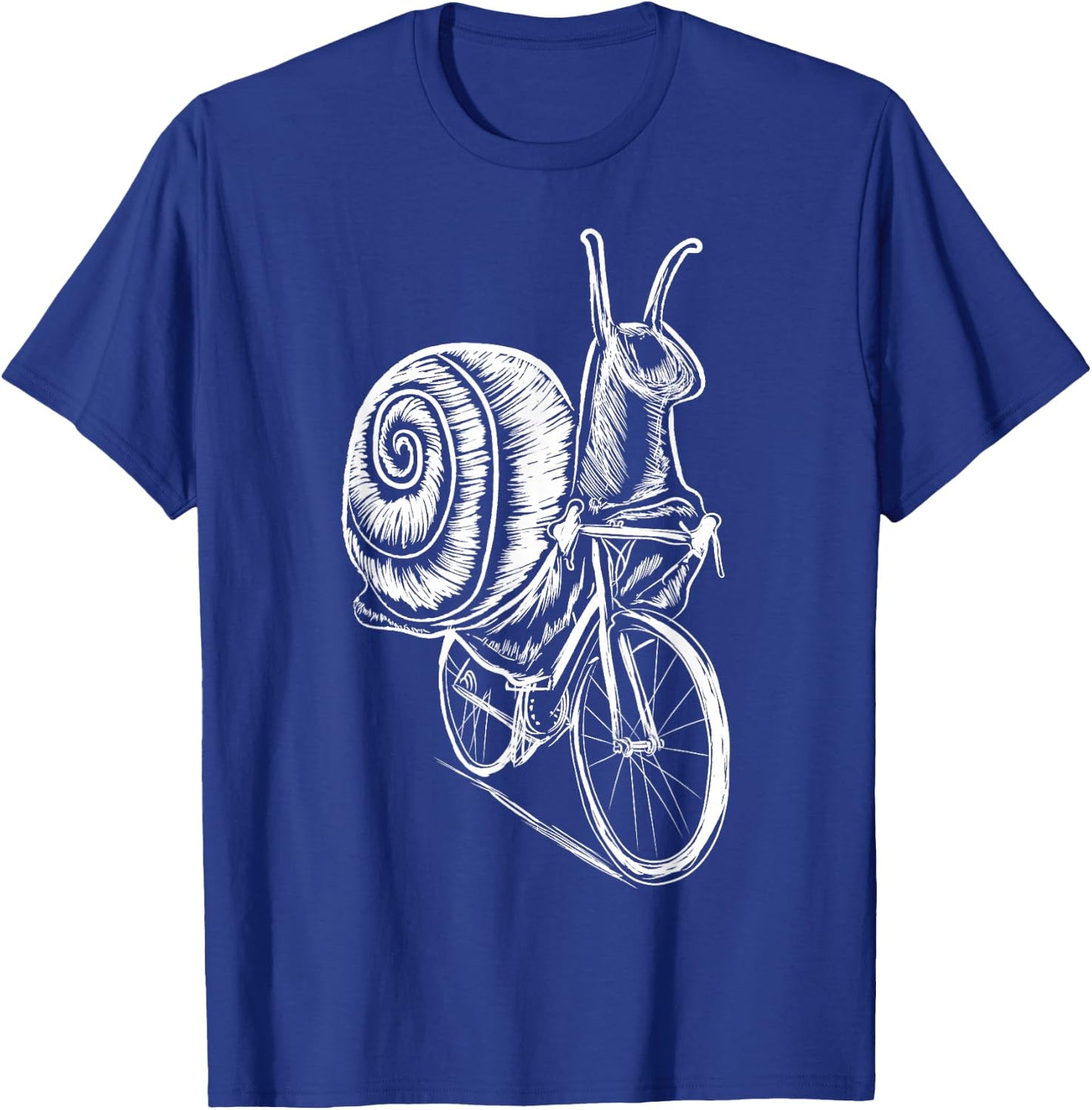 Cycling Snail Slug Bicycle Clothes Outfit Cyclist Gift Snail T-Shirt - T-Shirt | Royal