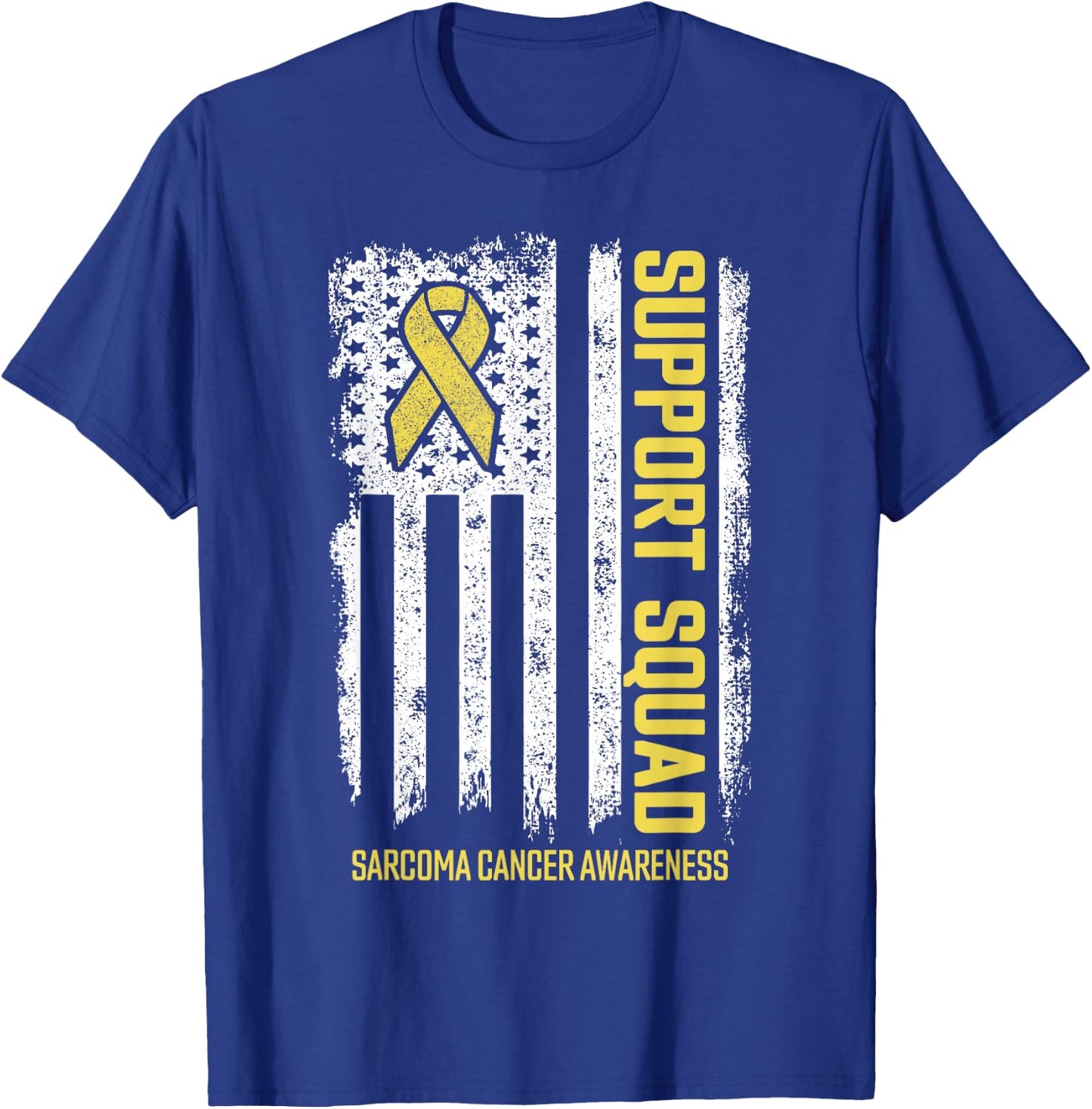 Sarcoma Cancer Shirts Support Squad Sarcoma Cancer Awareness T-Shirt - T-Shirt | Royal