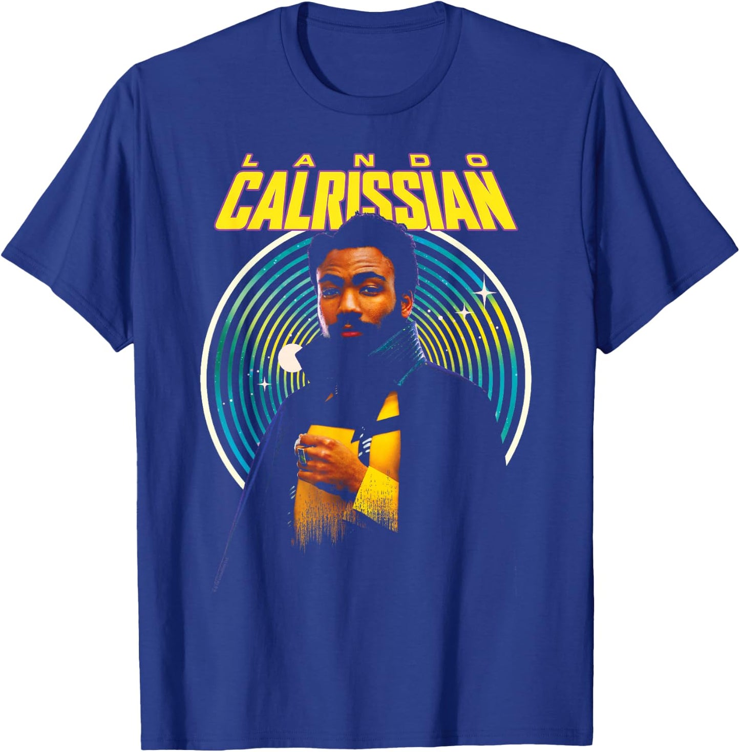 Star Wars: Han Solo Movie Lando Calrissian Hypnotic Portrait T-Shirt - T-Shirt | Royal