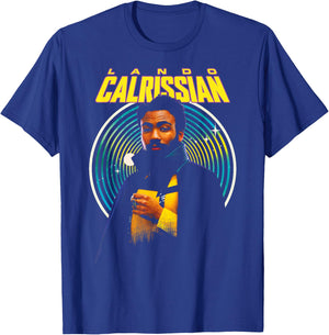 Star Wars: Han Solo Movie Lando Calrissian Hypnotic Portrait T-Shirt - T-Shirt | Royal