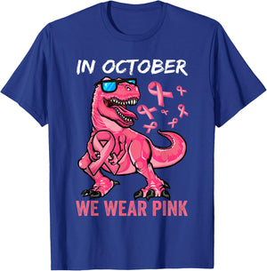 Breast Cancer Shirt for Boys, Breast Cancer Shirts for Kids T-Shirt - T-Shirt | Royal