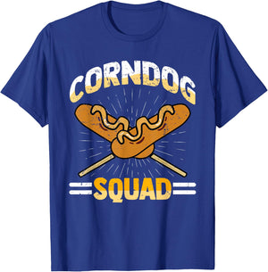 I Love Corndogs Squad, Carnival, Corn Dogs, Hot Dog T-Shirt - T-Shirt | Royal
