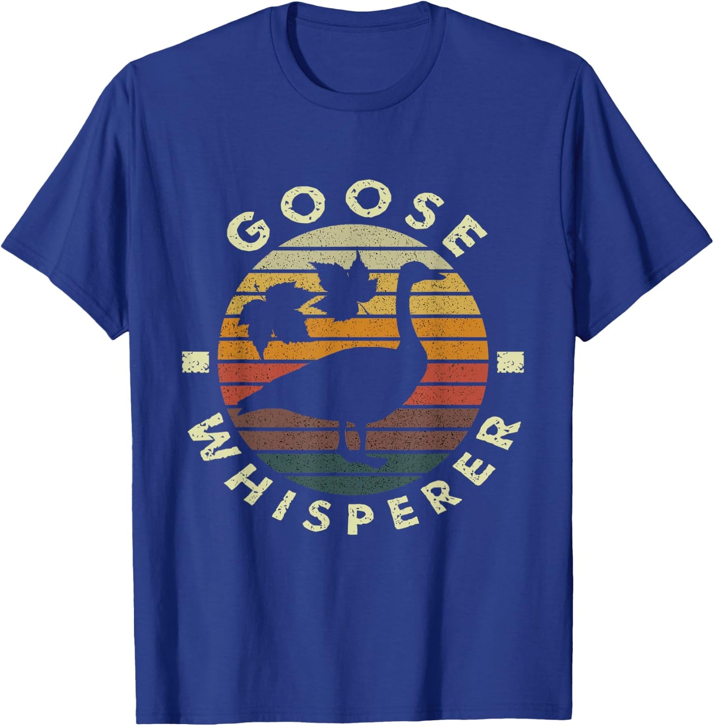 Goose Whisperer Silly Canadian Goose on The Loose T-Shirt - T-Shirt | Royal