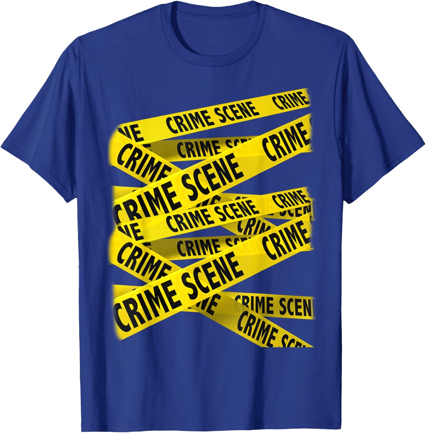 Crime Scene Investigation Tape, CSI Police, Forensic Science T-Shirt - T-Shirt | Royal