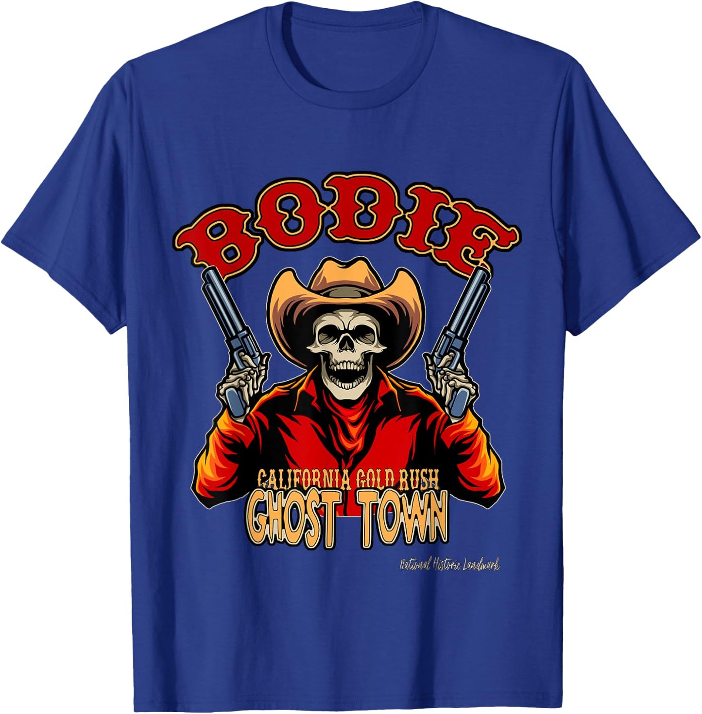 Bodie California Gold Rush Mining Ghost Town Keepsake T-Shirt - T-Shirt | Royal