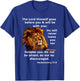 Deuteronomy 31:8 Christian Lion Bible Scripture Verse T-Shirt - T-Shirt | Royal