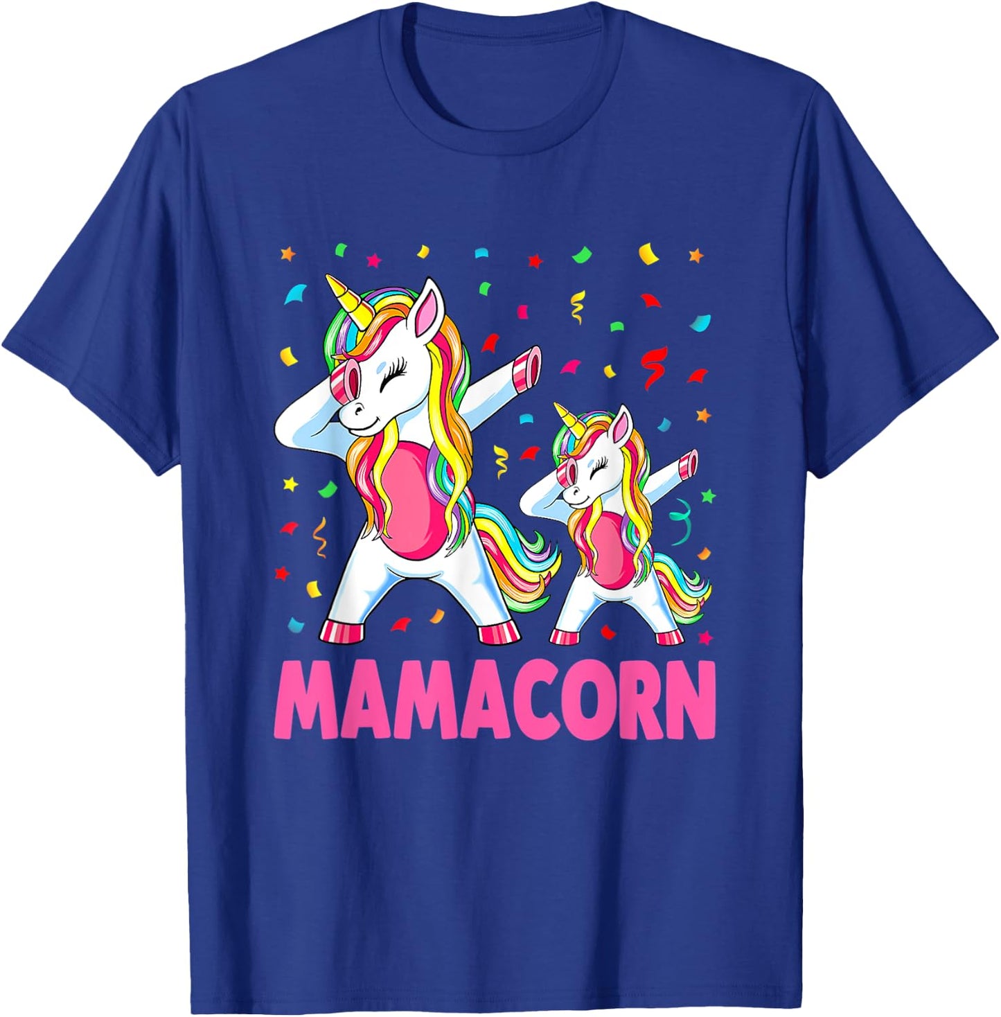 Mamacorn Unicorn Mom Baby Funny Mother's Day T-Shirt - T-Shirt | Royal
