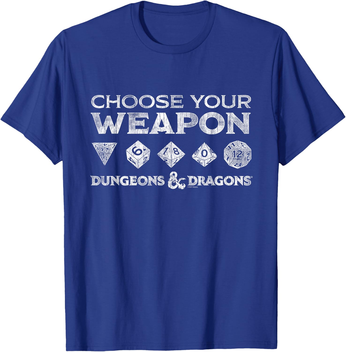 Dungeons & Dragons Weapon of Choice T-Shirt - T-Shirt | Royal