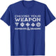 Dungeons & Dragons Weapon of Choice T-Shirt - T-Shirt | Royal