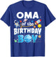 Oma Of The Birthday Boy Astronaut Family Space Planets T-Shirt - T-Shirt | Royal