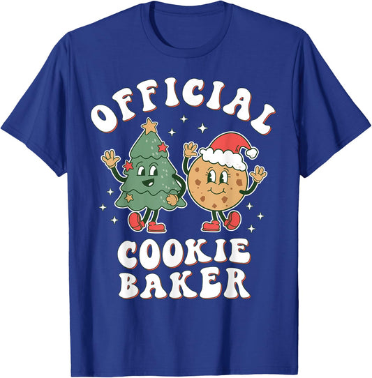 Official Cookie Baker | Christmas Cookie Taste Tester Taster T-Shirt - T-Shirt | Royal