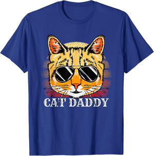 Cat Daddy Ginger Cat A Fathers Day From Cat Lover T-Shirt - T-Shirt | Royal