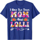 I Have Two Titles Mom and Lolli Groovy Flower Mother's Day T-Shirt - T-Shirt | Royal