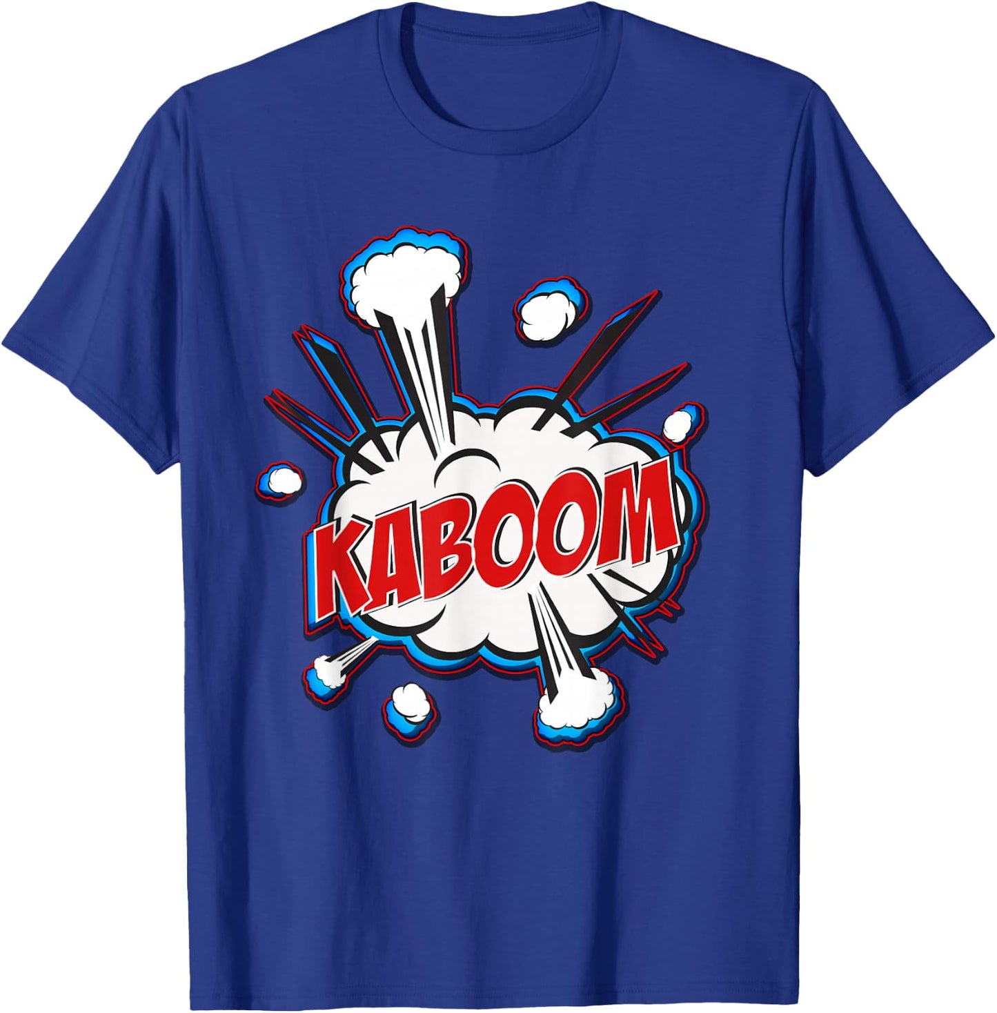 Kaboom Cartoon Comic Sound Effects T-Shirt - T-Shirt | Royal