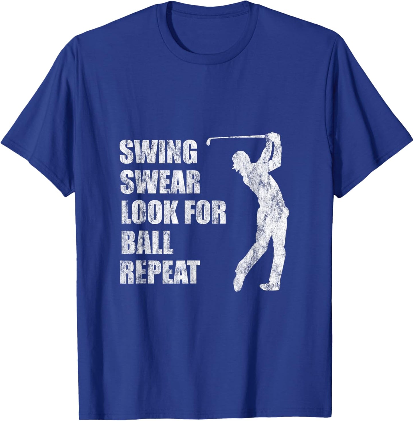 Swing Swear Look For Ball Repeat T-Shirt - T-Shirt | Royal