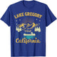 Summer Vacation Retro Mountain California Gregory Lake Men Women Kids T-Shirt - T-Shirt | Royal