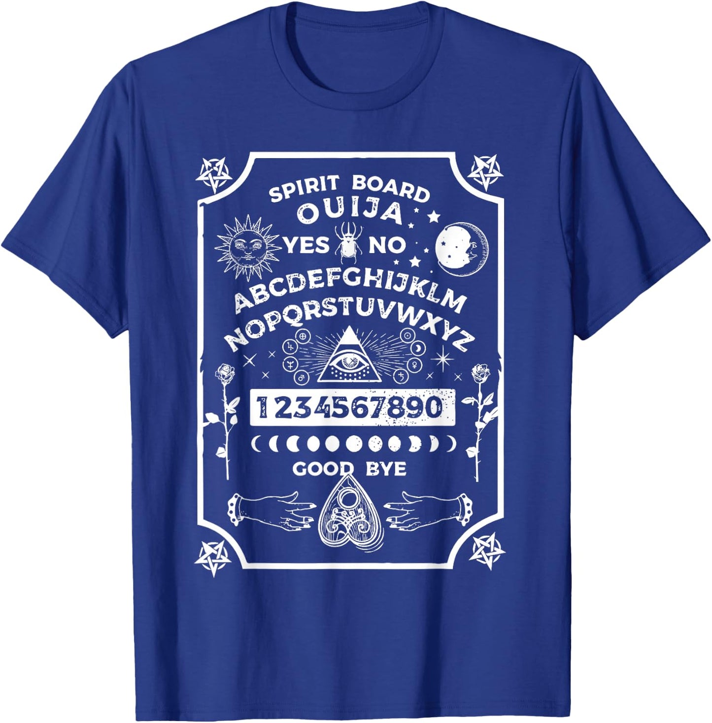 Spirit Board OUIJA Satanic T-Shirt - T-Shirt | Royal