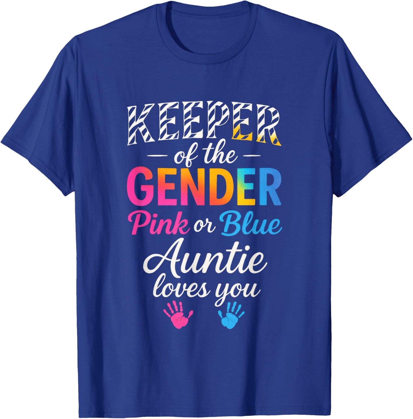Keeper of The Gender - Funny Announcement Pregnancy T-Shirt - T-Shirt | Royal