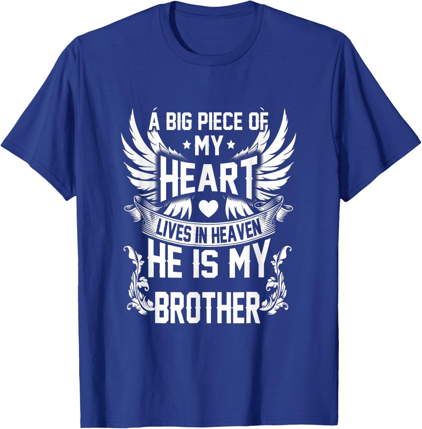 Brother My Angel Shirt in Memory of Brother in Heaven T-Shirt - T-Shirt | Royal