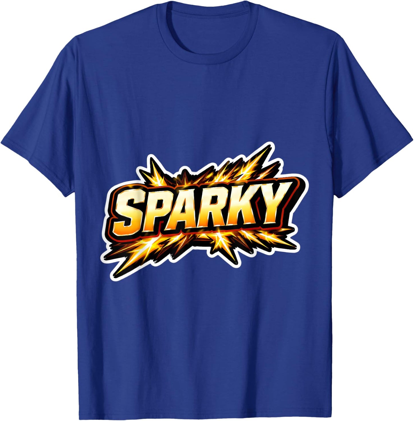 Sparky Funny Electrician Lineman Electrical Worker Joke Fun T-Shirt - T-Shirt | Royal