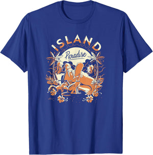 The Simpsons: Treehouse of Horror Island Paradise Group Alt T-Shirt - T-Shirt | Royal