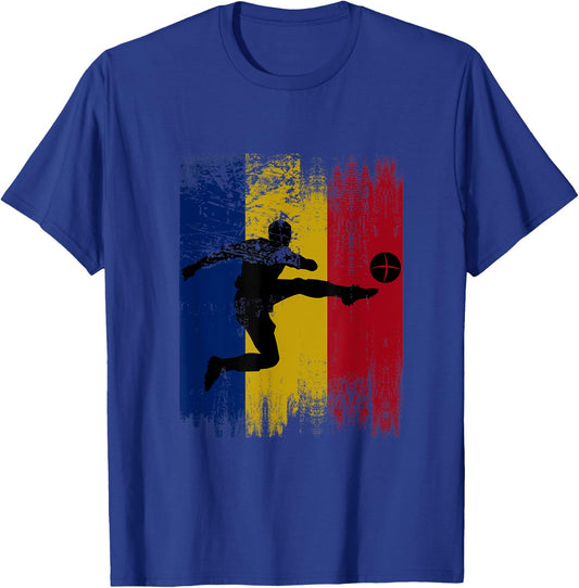 Romania Soccer Romanian Football Romania futbol team T-Shirt - T-Shirt | Royal