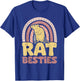 Rat Besties BFF Best Friends Bestie T-Shirt - T-Shirt | Royal