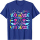 Tie Dye So Long 3rd Grade Hello 4th Grade Teacher Kids T-Shirt - T-Shirt | Royal
