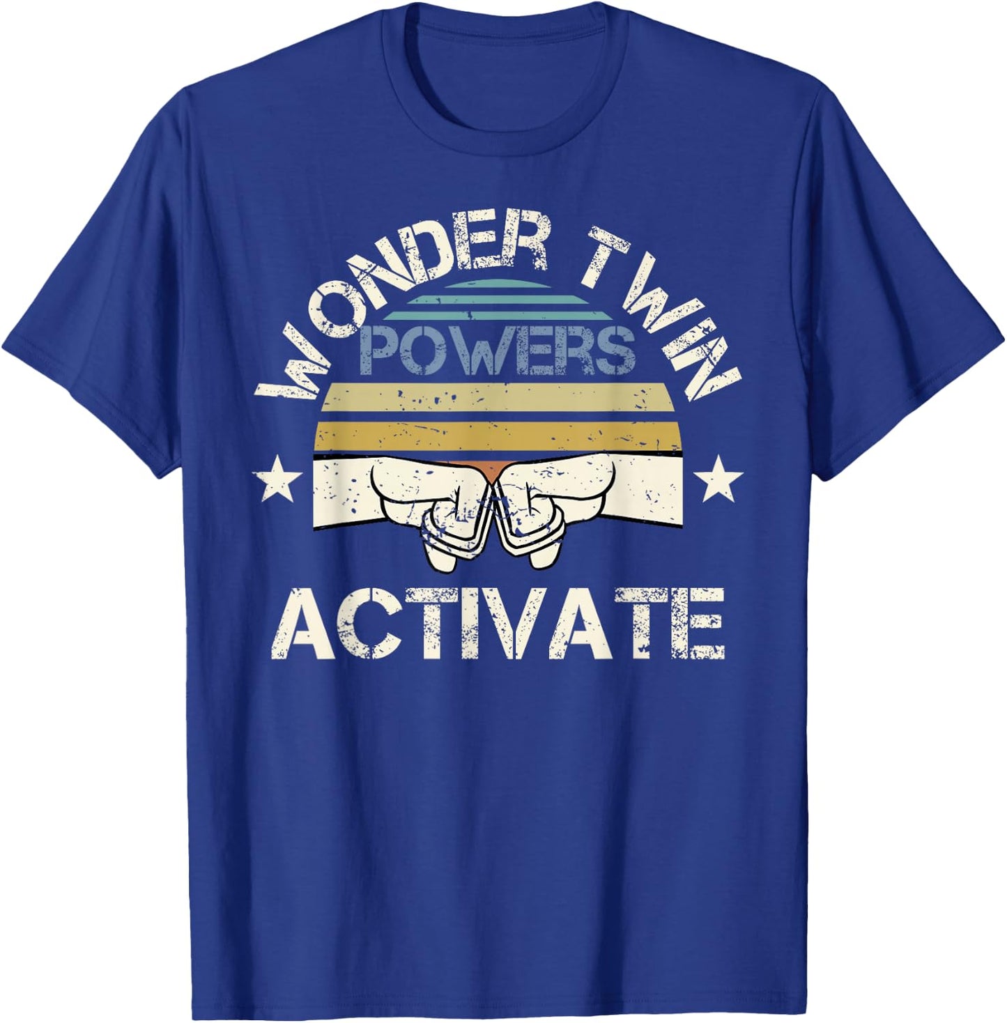 Wonder Twin Power Activated Design Sibling Design T-Shirt - T-Shirt | Royal
