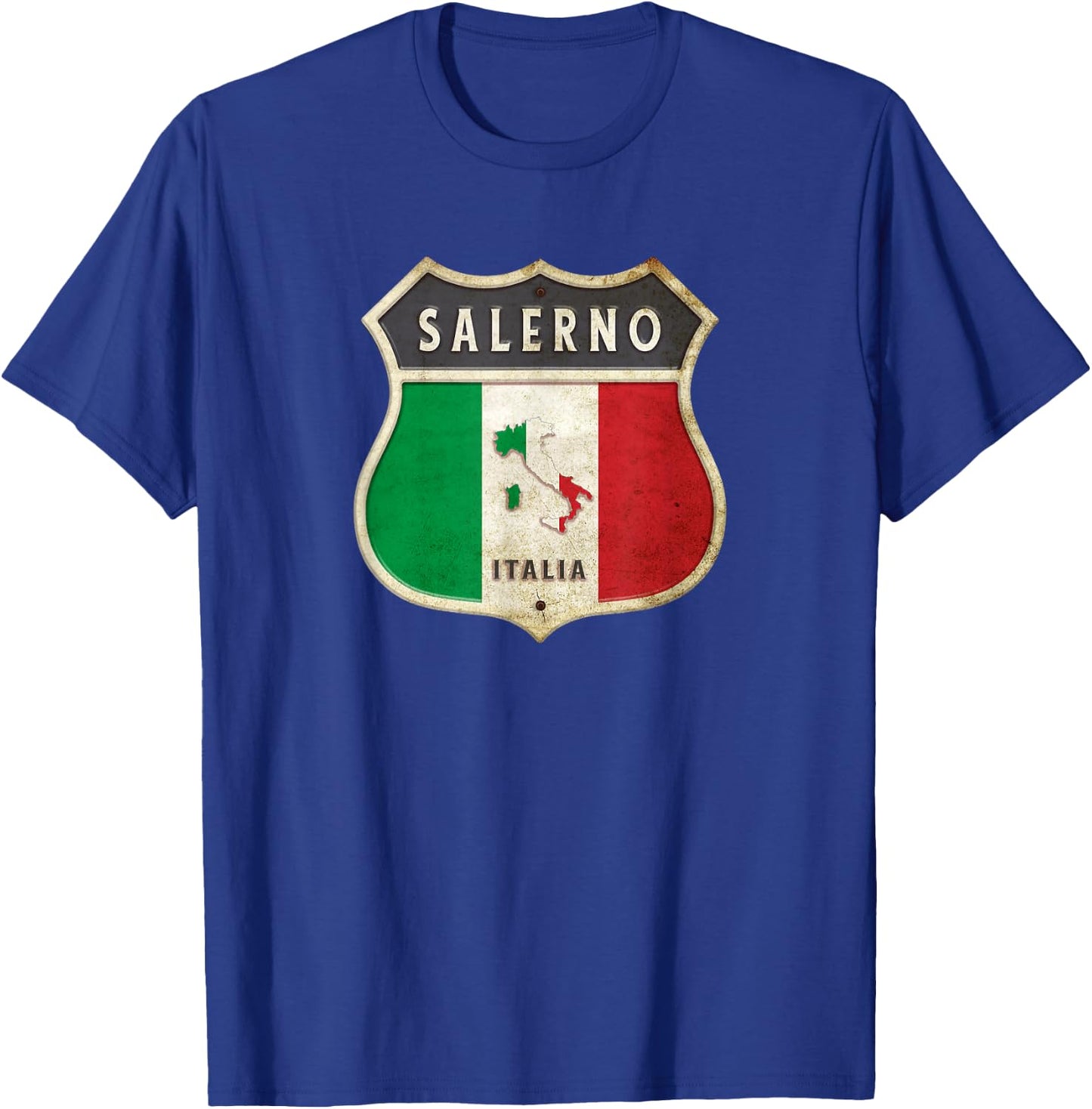 Salerno Italy coat of arms flags city T-Shirt - T-Shirt | Royal